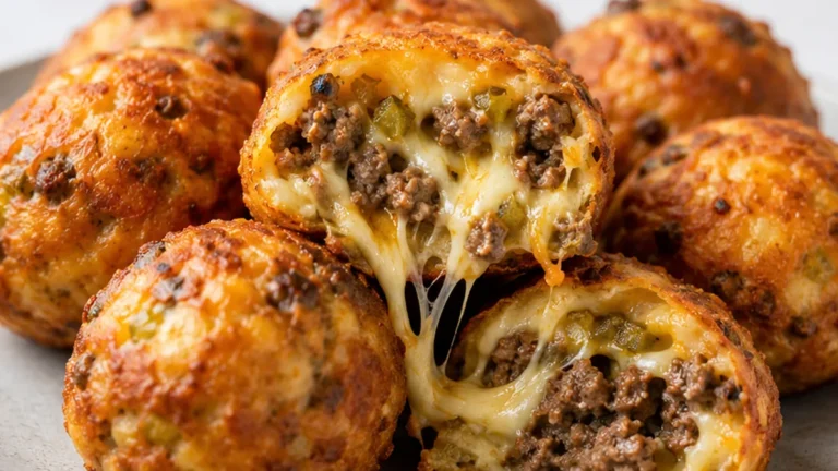 Explode with Flavor: Cheesy Cheeseburger Bombs!