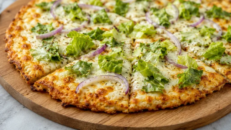 Chicken Crust Caesar Pizza: Crispy & Guilt-Free!