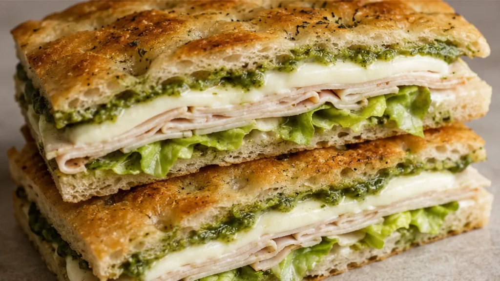 Ultimate Chicken Caesar Pesto Panini
