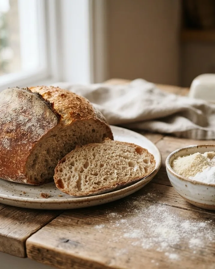 Detail view of the one rule of swapping flour